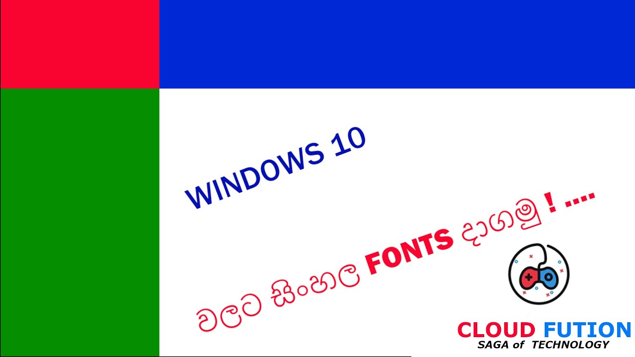sinhala fonts for windows 10